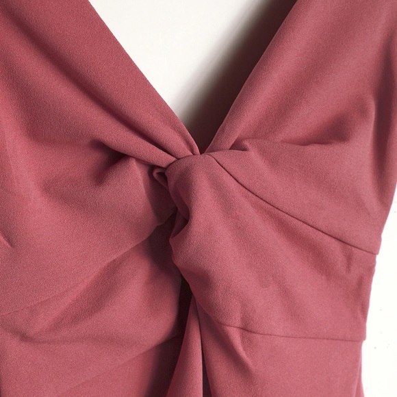 NWT lulus Must Be a Twist of Fate Rusty Rose Bodycon Mini Dress - Picture 6 of 6